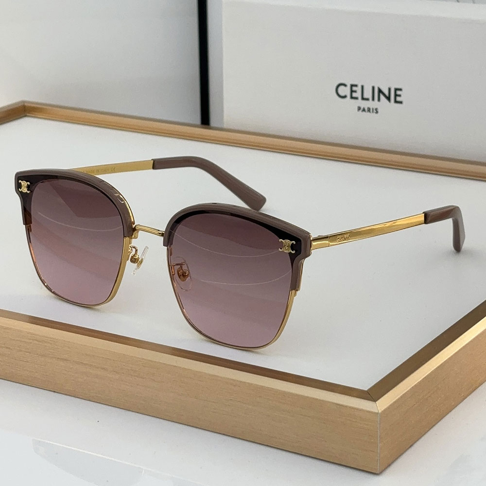Celine  Metal Front Frame Logo  sunglasses Top quality - Image 6