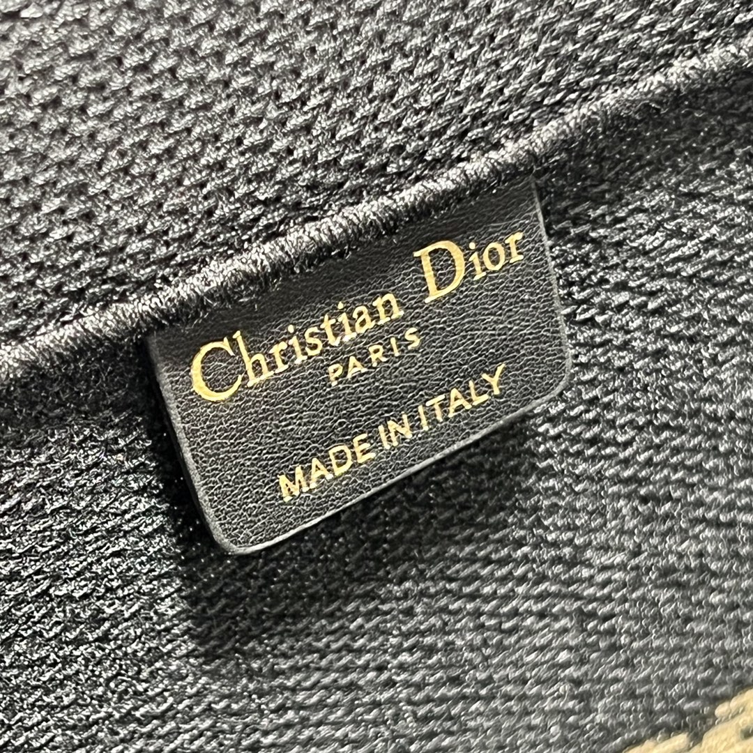 Dior Book Tote Large Black and White Ornamental Cornely-Effect Embroidery - Image 9