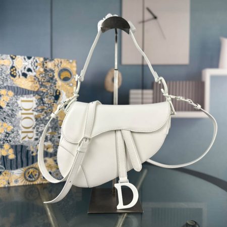 Dior Saddle Bag Matte Leather Shoulder Bag - Image 8