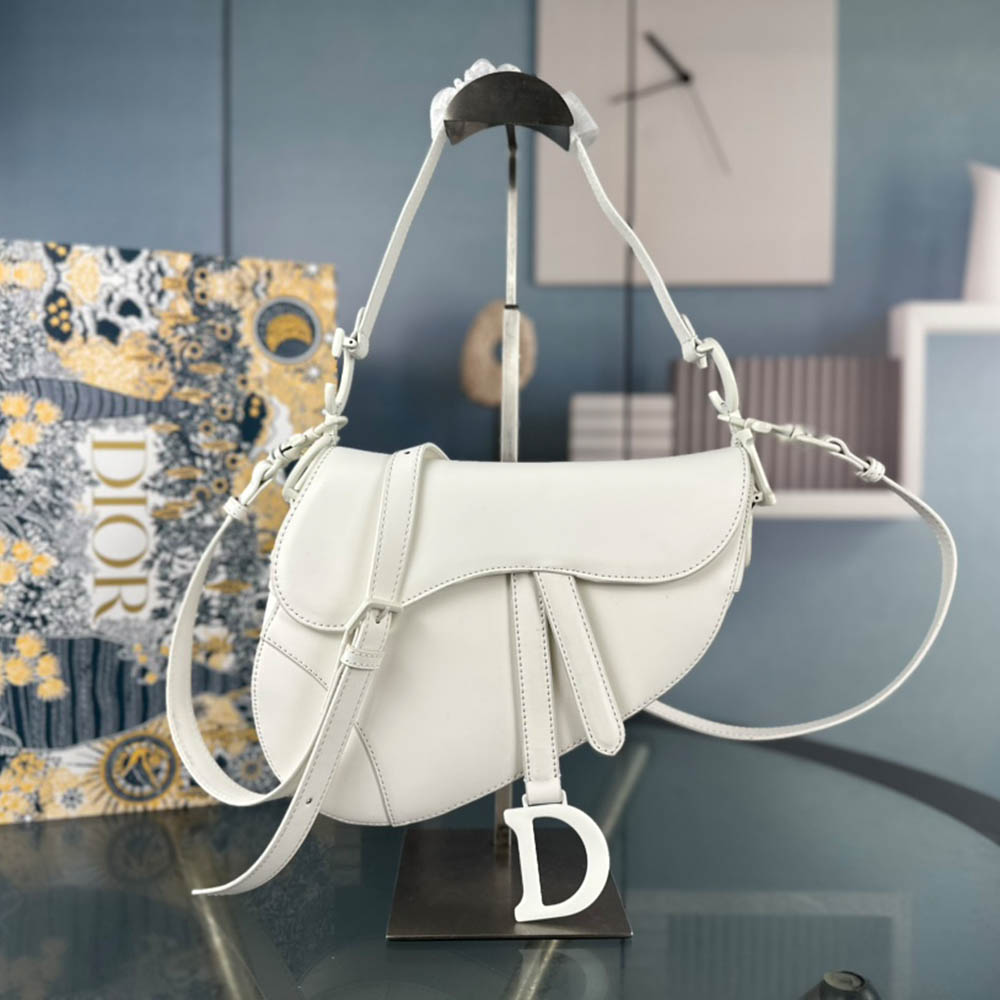 Dior Saddle Bag Matte Leather Shoulder Bag - Image 8