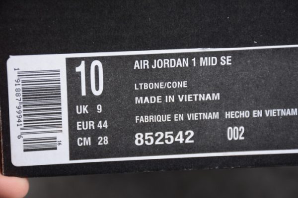 Air Jordan 1 Mid Canvas 852542-002