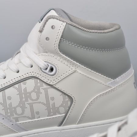 Dior B27 Sneakers High-Top White Gray (AAA High Quality Version) - Image 8