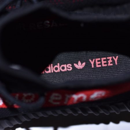Yeezy Supreme Boost 350 V2 BLACK AND RED - Image 8