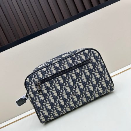 Dior Oblique Double Zipper Closure Bag - Image 2