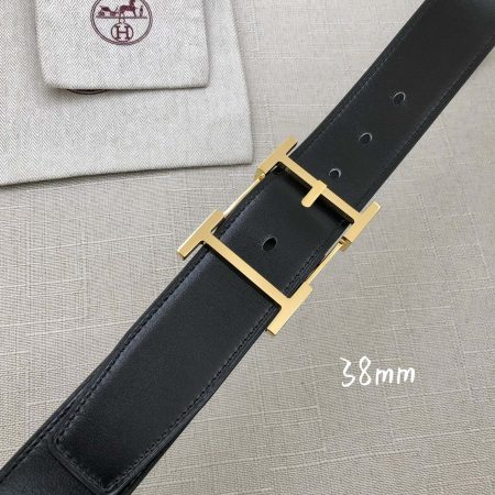 Hermes H Belt Buckle & Reversible Brown For Women, Women Belt 380MM - Image 3