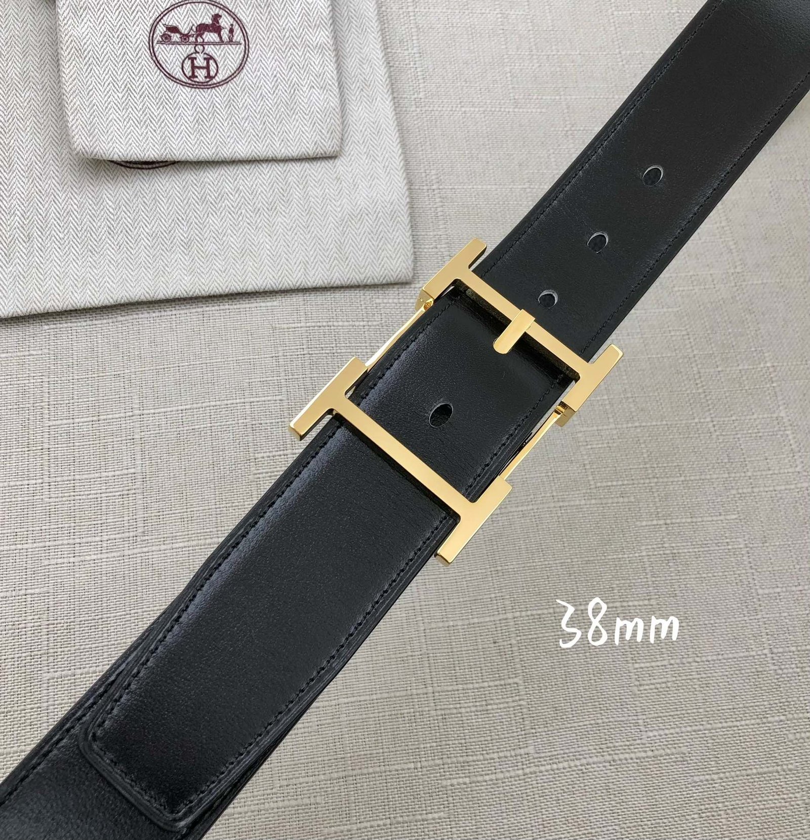 Hermes H Belt Buckle & Reversible Brown For Women, Women Belt 380MM - Image 3