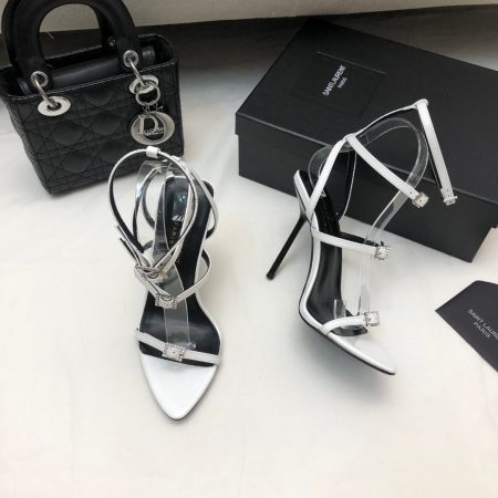 YSL 10.5CM Strap & Buckle Slide Heels - Image 2