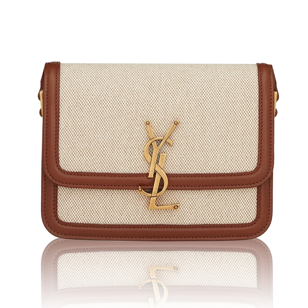 Saint Laurent YSL Solferino Canvas Box Bag - Image 1