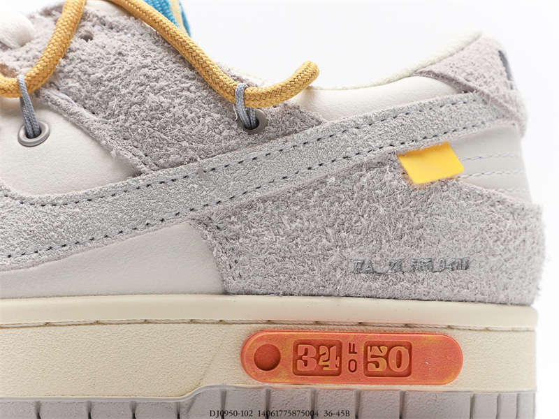 OFF WHITE X Nike Dunk SB Low The 50 NO.34 DJ0950-102 - Image 7