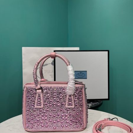 Prada Galleria Anti Crystal Handbag Pink - Image 2