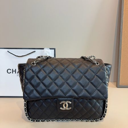 CHANEL Flap Caviar Chain Around Shoulder Bag - Image 6