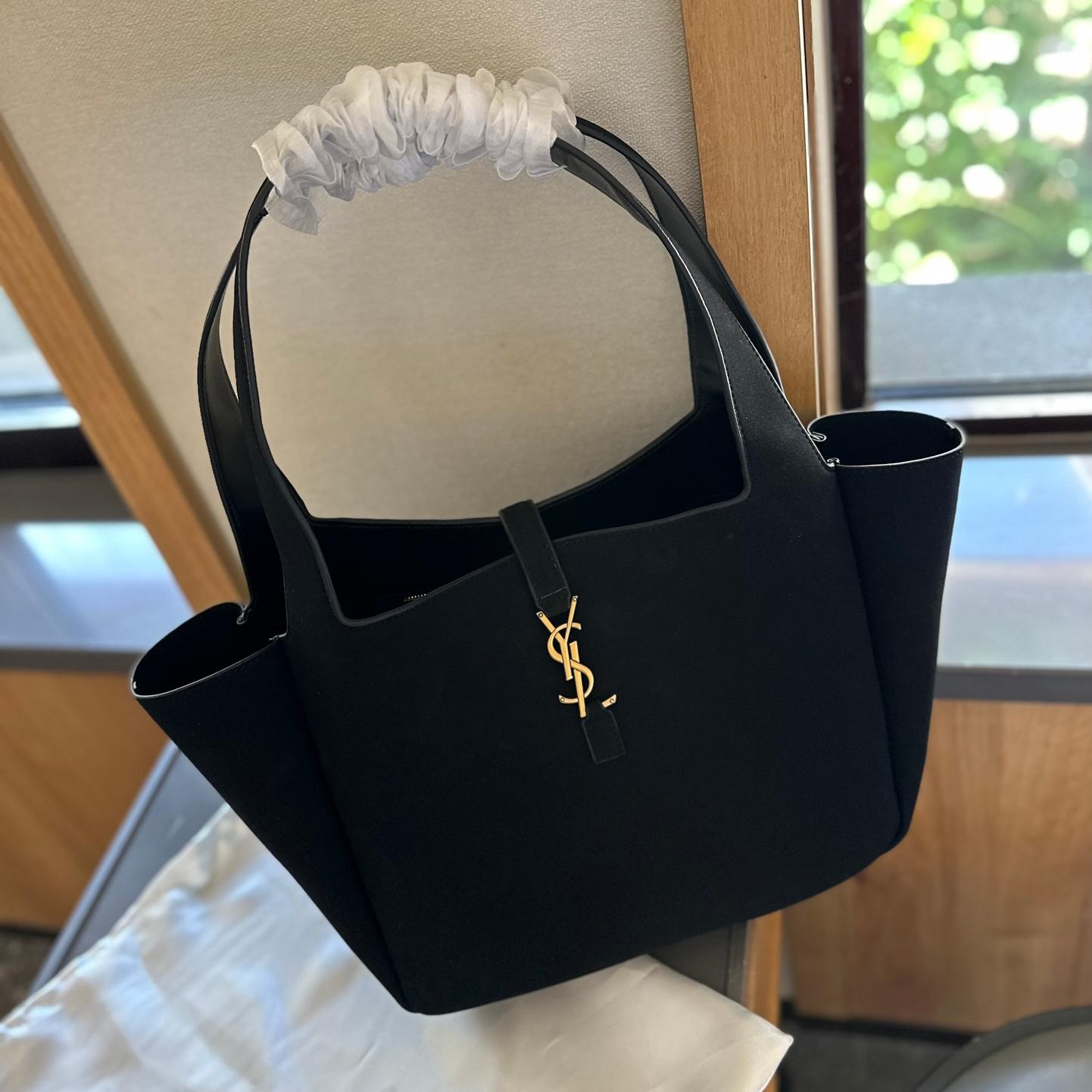 Saint Laurent YSl Le 5 A 7 Bea suede tote bag - Image 3