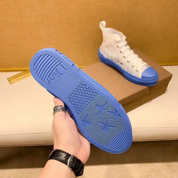 Dior B23 Low Top Logo Oblique Gradient Blue Canvas