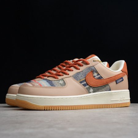 Nike Air Force 1 07 ESS White Brown Metallic Gold CW2288-686 - Image 5