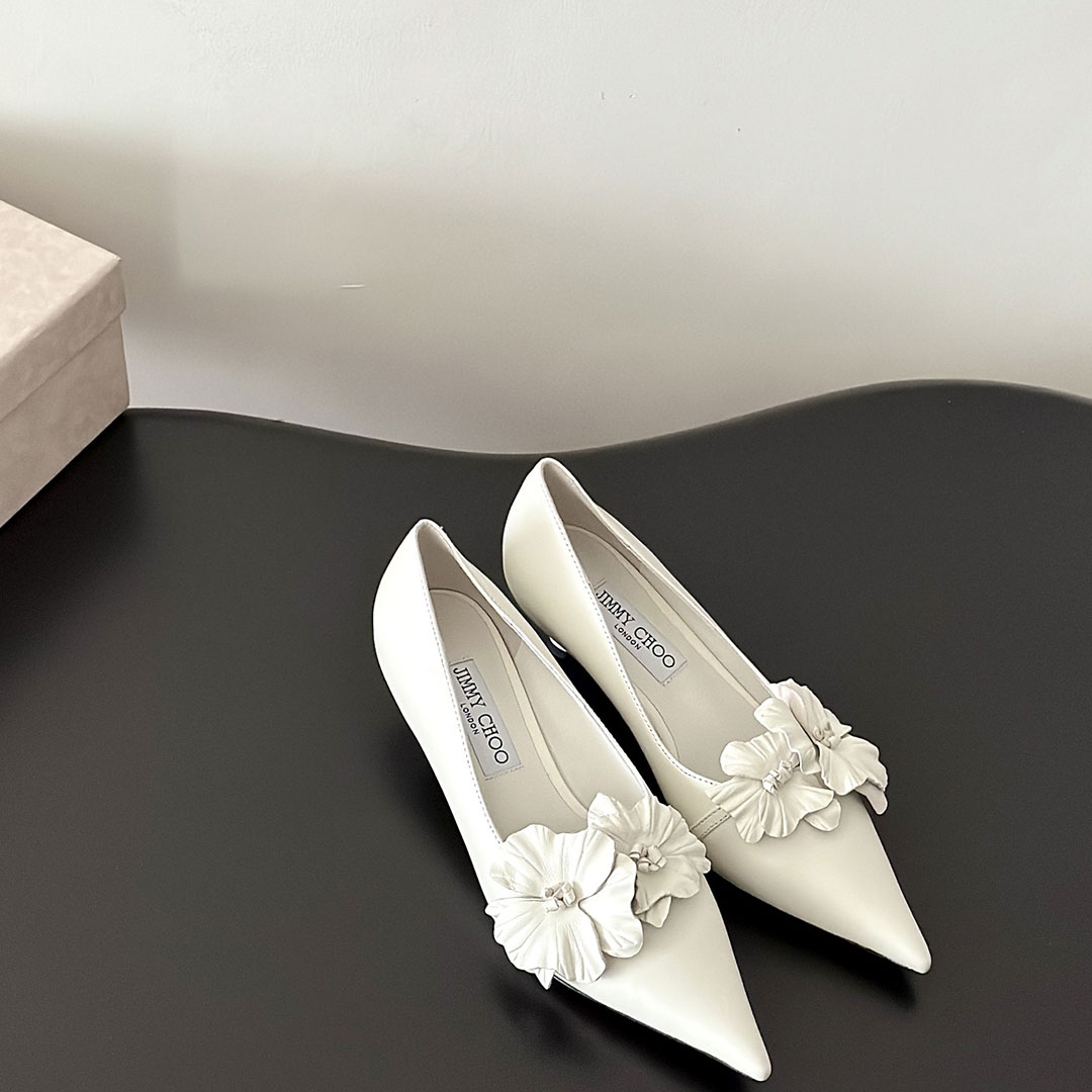 Jimmy Choo 6CM Slim And Simple Fashion Slide Sandal - Image 3