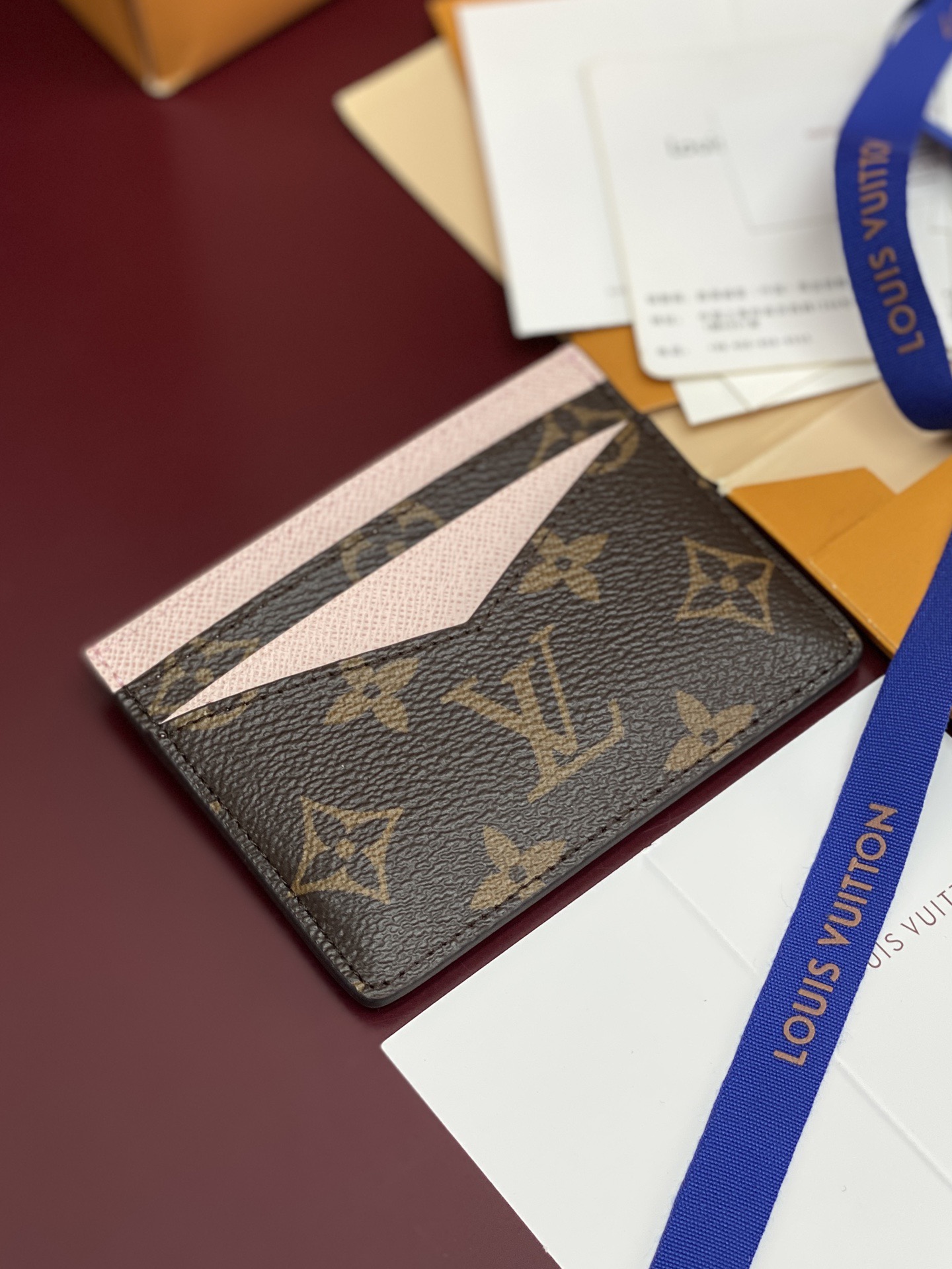 LV Triple Card Holder Monogram - Image 3