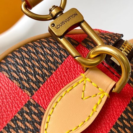 LV Damier Pop Speedy Bandoulière 18 Bag Jaune Mat - Image 8