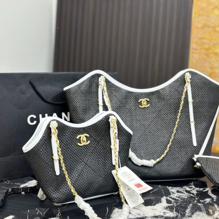 Chanel Woven Tote Bag - Image 3