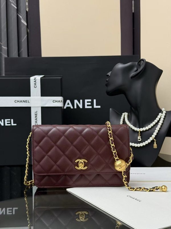 Chanel Pearl Embossed Chain Bag