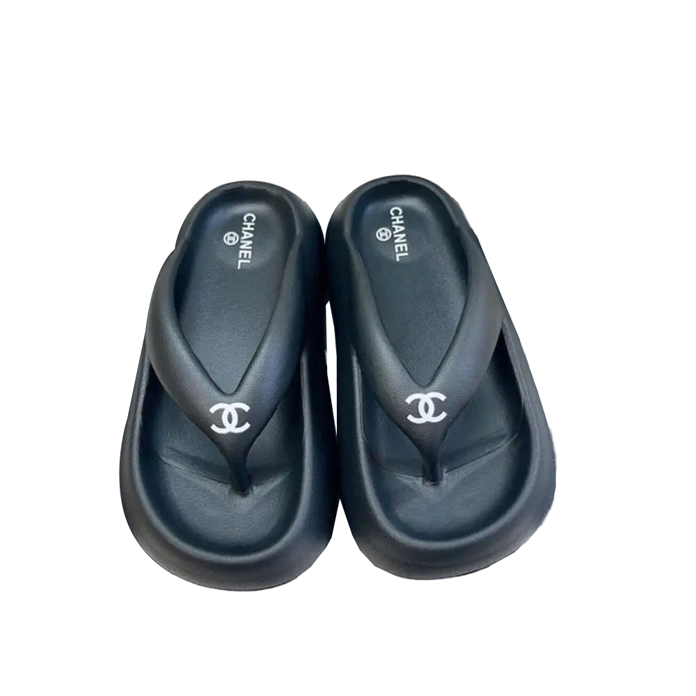 Chanel Thick-soled Beach Flip-flops Slide Sandal - Image 1