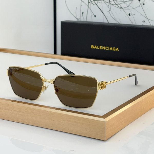 Balenciaga  Hollow metal Logo   sunglasses Top quality