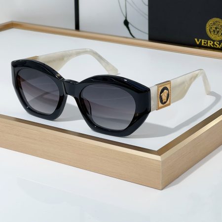 Versace  Mirror leg Logo Plate Frame Sunglasses Top Quality - Image 5