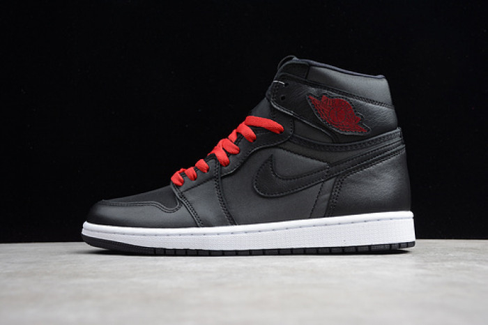 Air Jordan 1 High Black Satin 555088-060 - Image 3