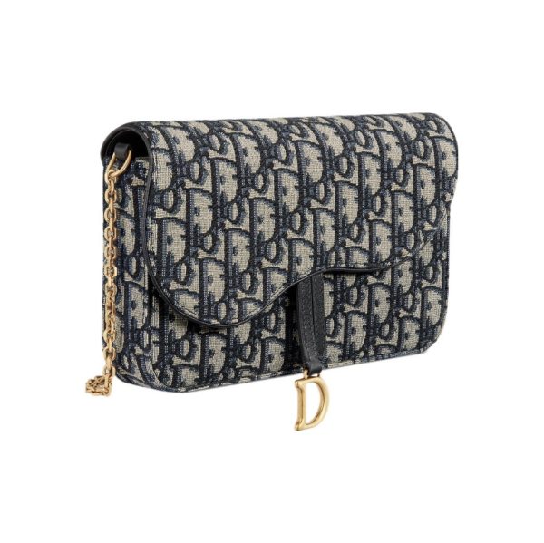 Dior Saddle Pouch Blue Dior Oblique Jacquard S5620CTZQ_M928
