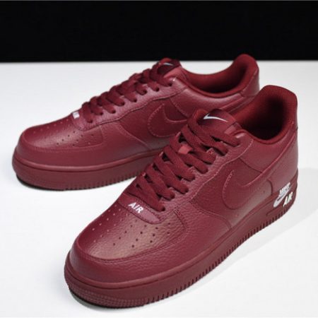 Nike Air Force 1 Low 07 LTHR Sail Team Red AJ7280-600 - Image 9