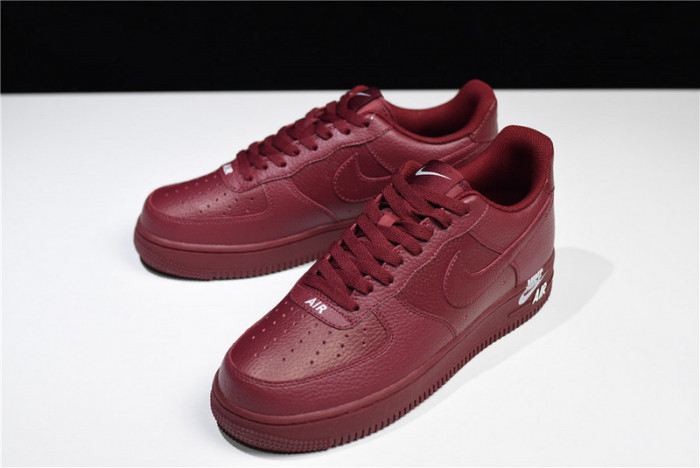 Nike Air Force 1 Low 07 LTHR Sail Team Red AJ7280-600 - Image 9