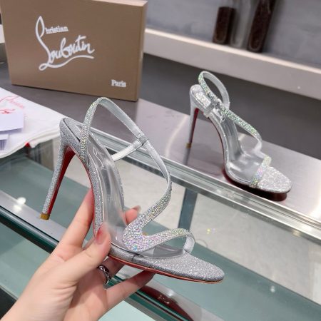 Christian Louboutin 10.5 cm Siver Heels - Image 2