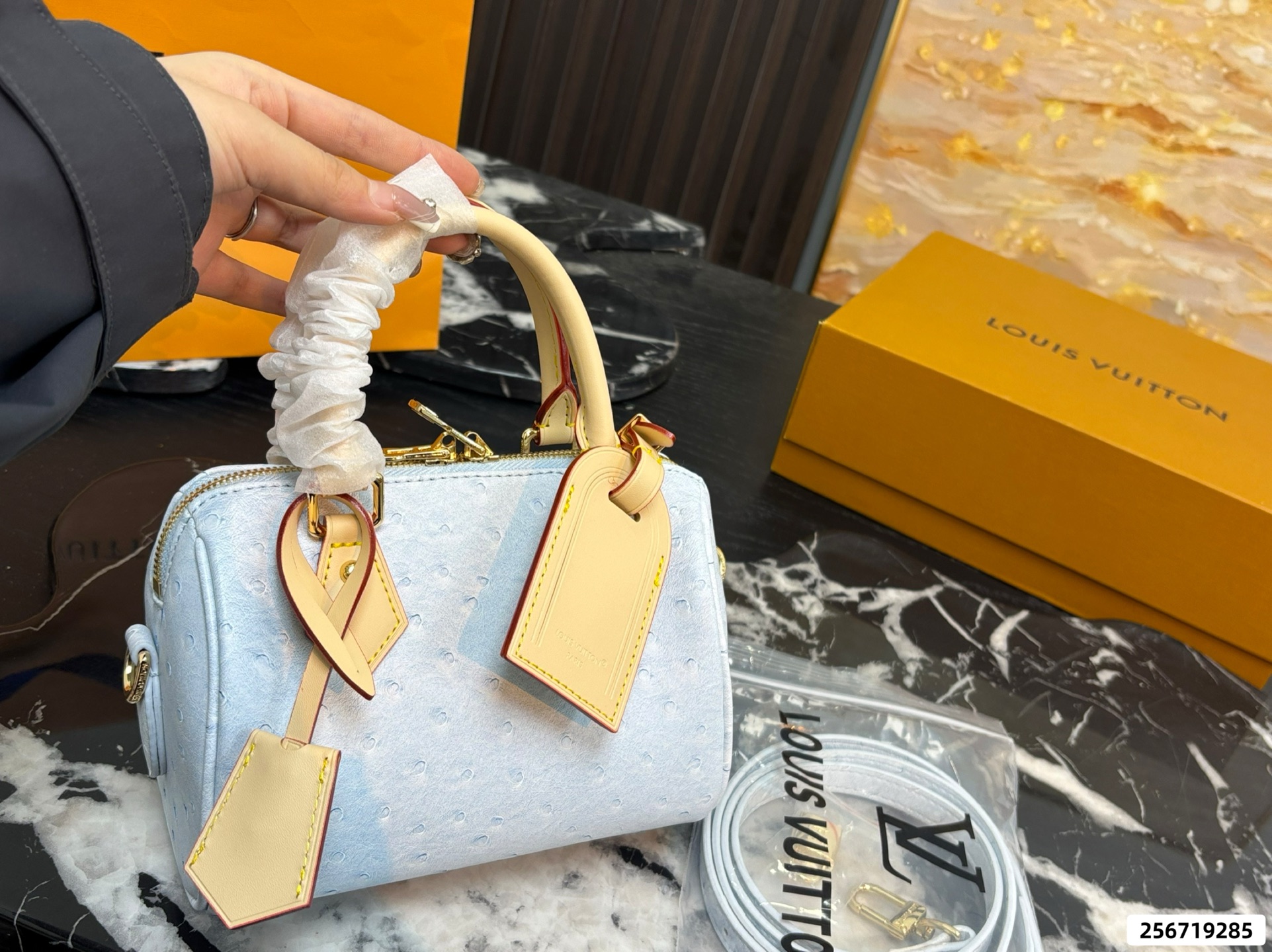 LV Pillow Speedy Handbag in Cherry Blossom Pink - Image 3