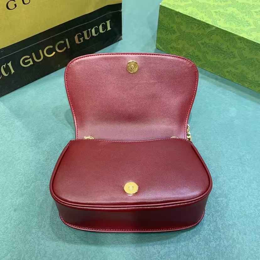 Gucci Blondie Shoulder Bag in Rosso Ancora Red - Image 8