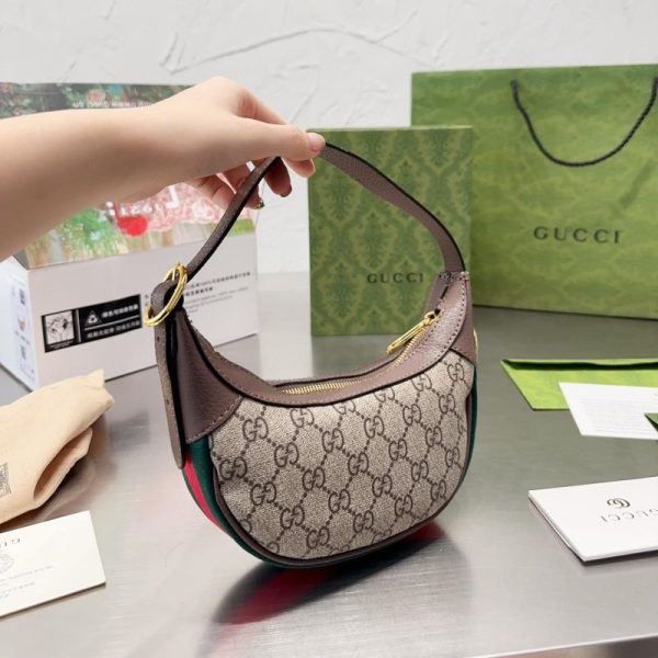 Gucci Ophidia Canvas & Leather Shoulder Bags