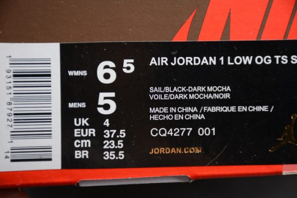 Travis Scott Air Jordan 1 Low Dark Mocha CQ4277-001