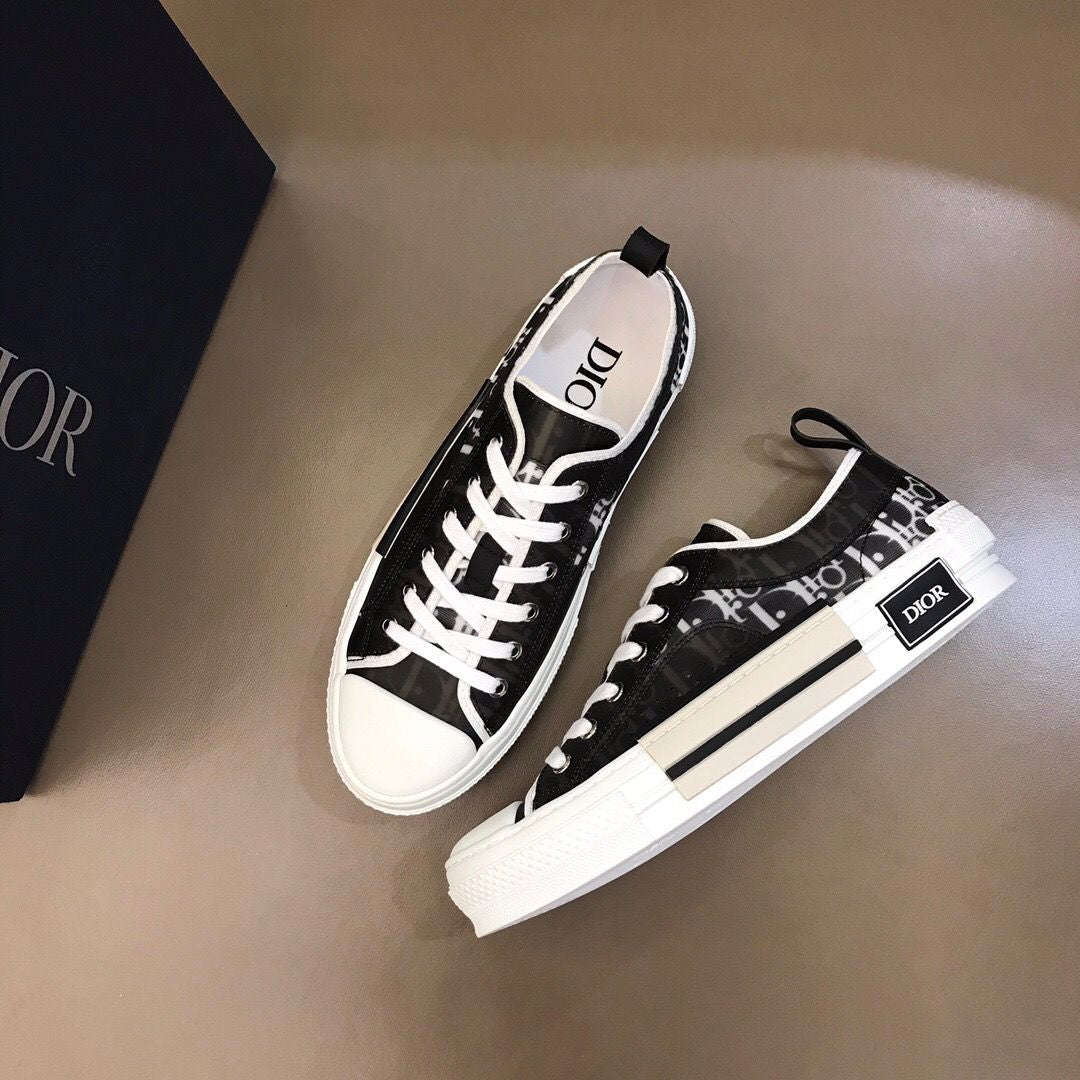 Dior B23 2022 New Style Low Top Logo Oblique Canvas 01 - Image 2
