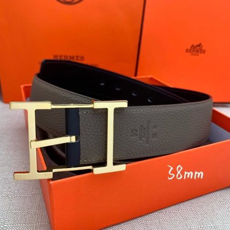 Hermes H Belt Buckle & Reversible Brown For Women, Women Belt 380MM - Image 7