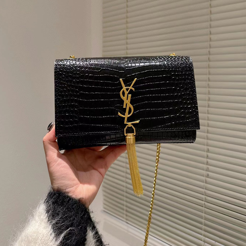 YSL Kate Tassel Crocodile Bag - Image 3