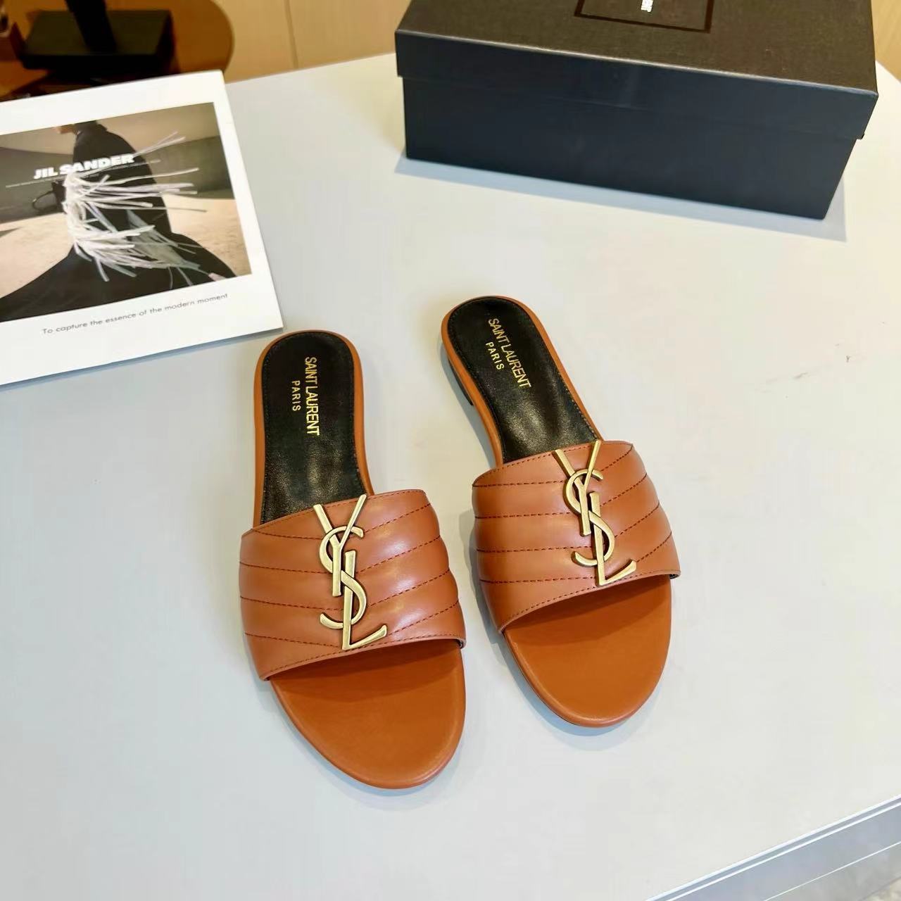 YSL Saint Laurent Gold Label Slippers - Image 4