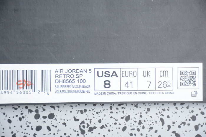 Off-White Air Jordan 5 Sail Fire Red DH8565-100 - Image 25