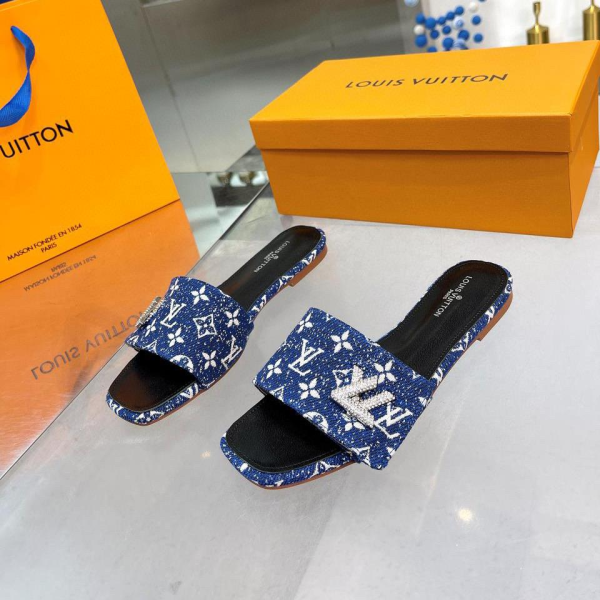 LV Flat Flat Flip-flops  Slide Sandal