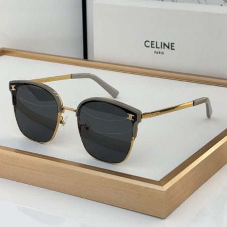Celine  Metal Front Frame Logo  sunglasses Top quality - Image 2