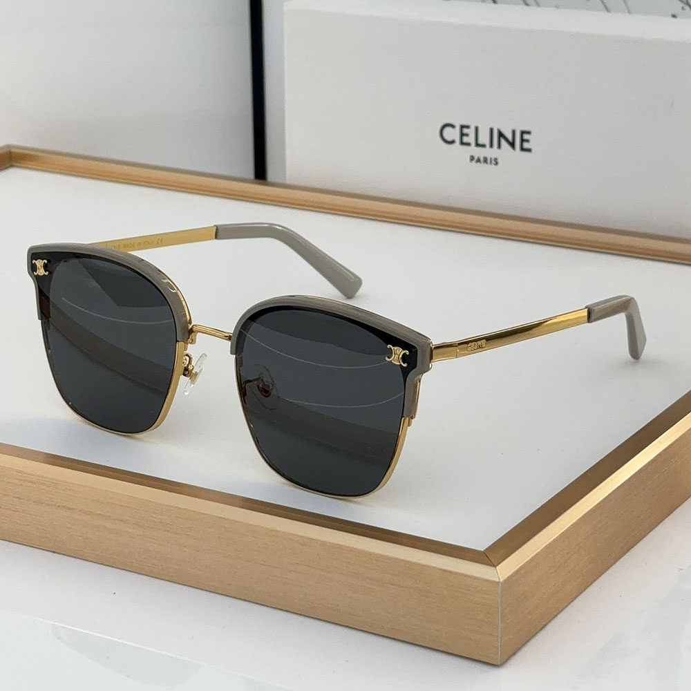 Celine  Metal Front Frame Logo  sunglasses Top quality - Image 2