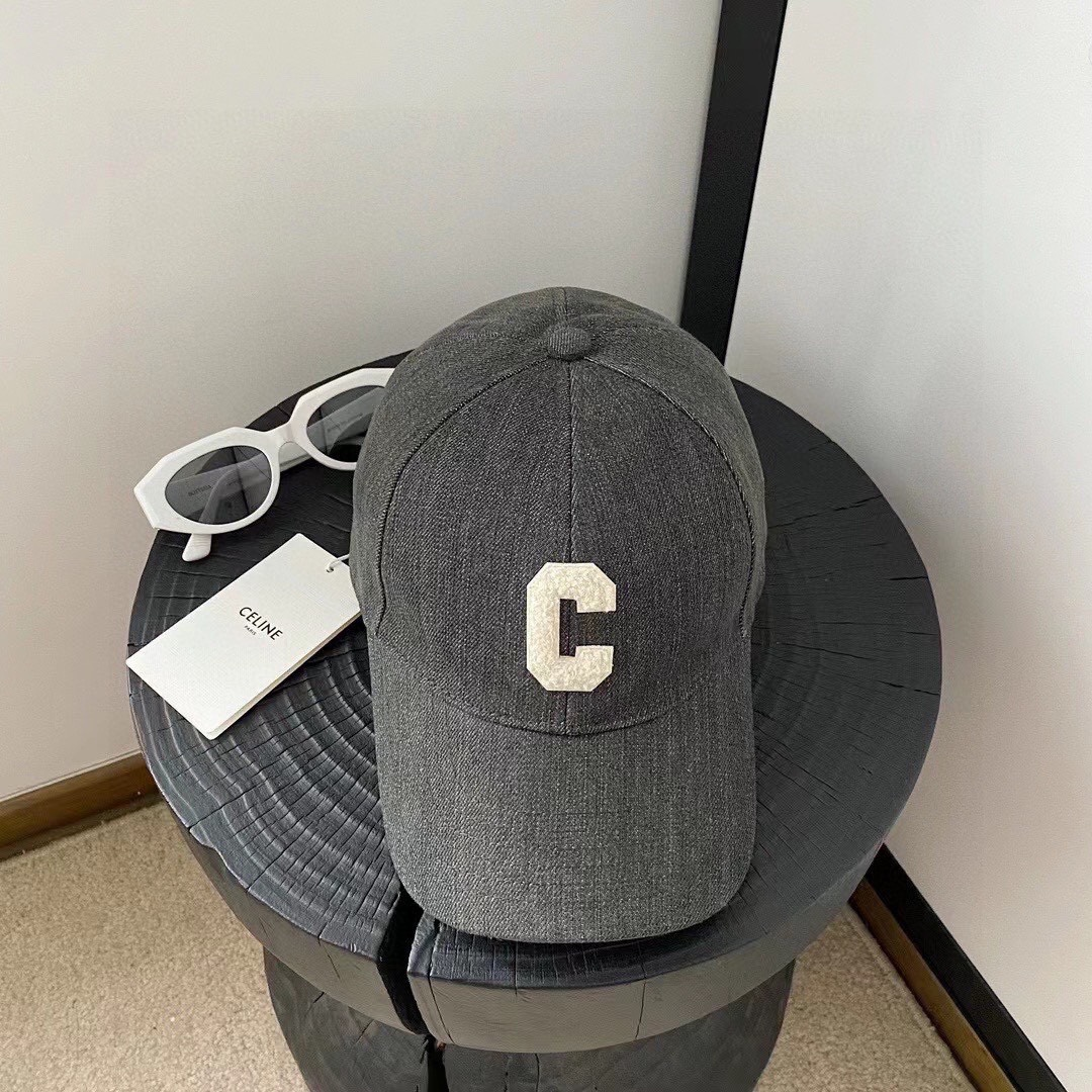 Ceiline Letter Wmbroidery Cap Sunhat - Image 2