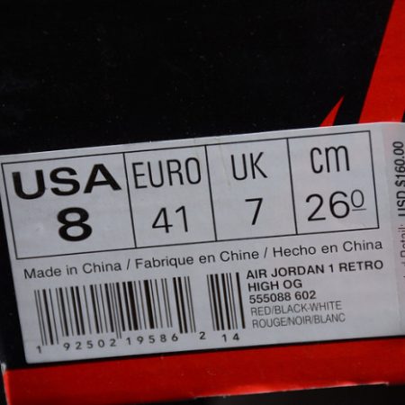 Air Jordan 1 Chicago Crystal Clear Sole 555088-602 - Image 14