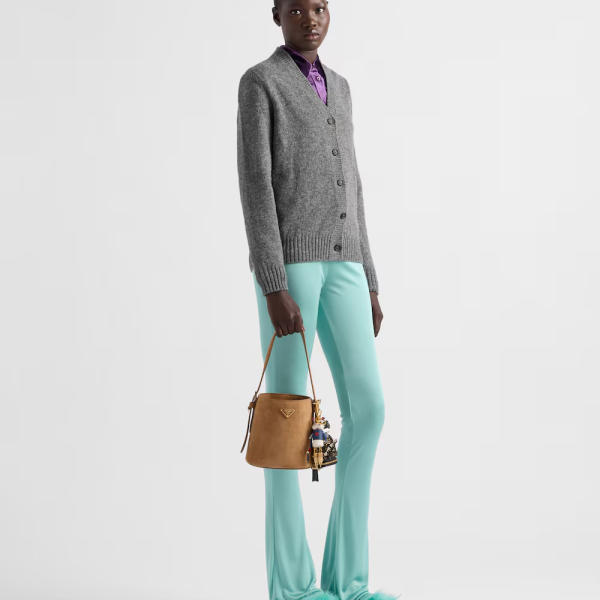 Prada Suede Mini Bucket Bag