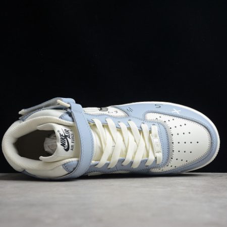 Kaws x Nike Air Force 1 07 Mid White Blue Black CW2308-211 - Image 4