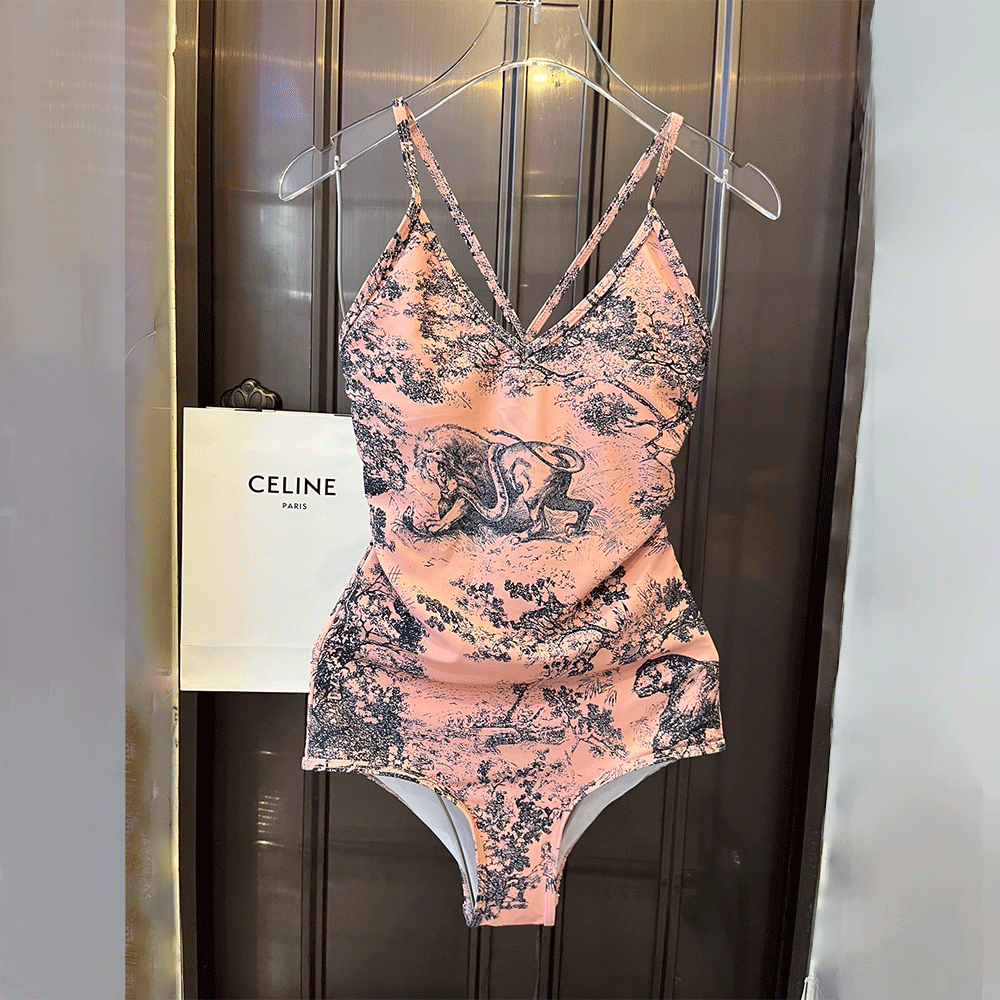 Dior  Animal-print One-piece Swimsuit  Swimwear - Image 4