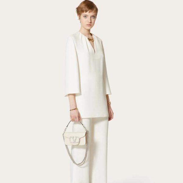 VALENTINO GARAVANI LOCò MICRO BAG WITH CHAIN AND JEWEL LOGO