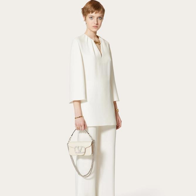 VALENTINO GARAVANI LOCò MICRO BAG WITH CHAIN AND JEWEL LOGO - Image 2